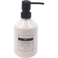 ALLIBERT COSMET Distributeur Savon Blanc / Noir - Blanc / Noir