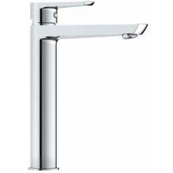 ALLIBERT Mitigeur Lavabo-haut En Laiton VISION Cartouche Céramique 35mm - Livré Avec 2 Flexibles - Chromé Brillant