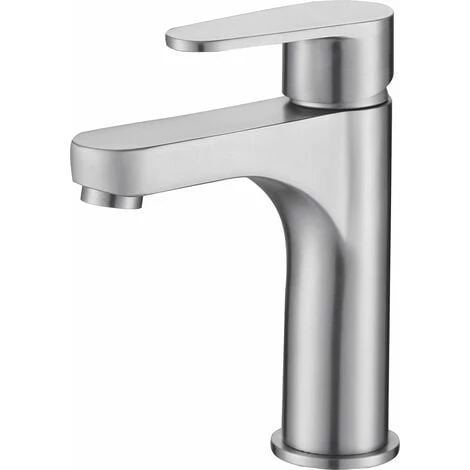ALLIBERT Mitigeur Lavabo CANGGU En Acier Inoxydable Avec Cartouche Céramique ACS 4,5 X 14,8 X 14,5 Cm - Inox Brossé