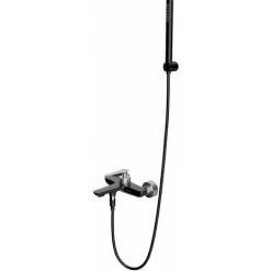 ALLIBERT Mitigeur Bain Douche FLY En Acier Inoxydable Et Cartouche Céramique ACS 21 X 18 X 21cm - Noir / Chrome