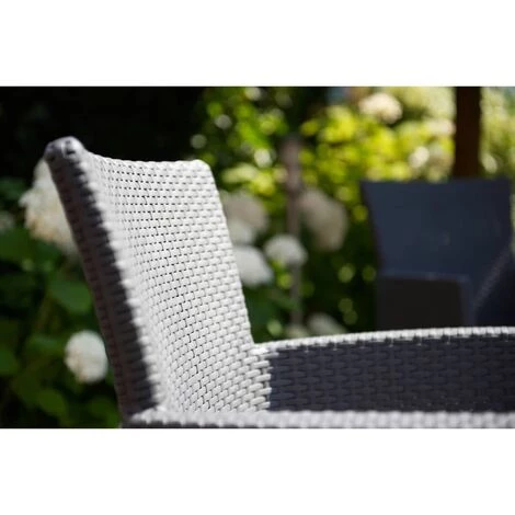 Chaise De Salle à Manger De Jardin Iowa Graphite 215526 Allibert - Gris – Image 2