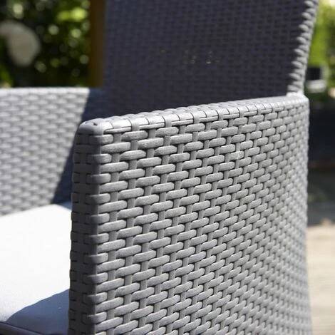 Chaise De Salle à Manger De Jardin Iowa Graphite 215526 Allibert - Gris – Image 5