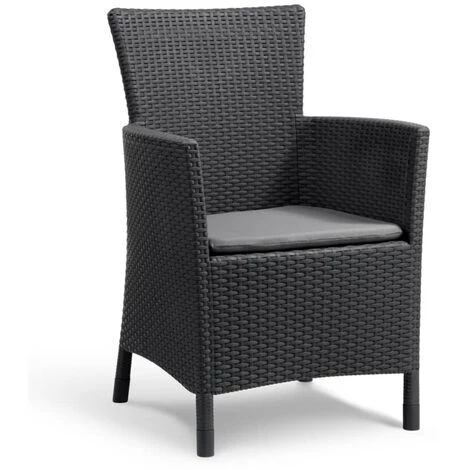 Jeu De Salle à Manger D'extérieur 3 Pcs Iowa Graphite 223929 Allibert - Gris – Image 2