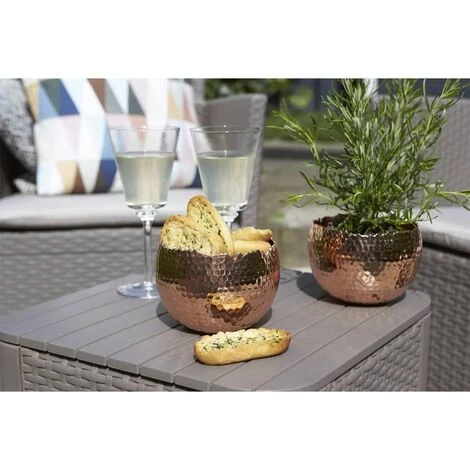 Table D'appoint De Jardin Luzon Cappuccino 223933 Allibert - Brun – Image 2