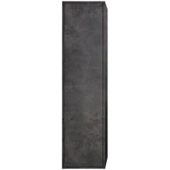 Allibert - Colonne 40 Cm Béton Foncé 1 Porte Avec 2 étagères Amovibles Et 2 étagères Fixes En Bois - MARNY