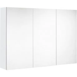 Armoire De Toilette Allibert Look Brillant Blanc 100cm - Blanc Alpin - Brillant