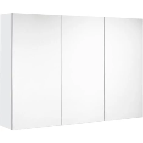 Armoire De Toilette Allibert Look Brillant Blanc 100cm - Blanc Alpin - Brillant