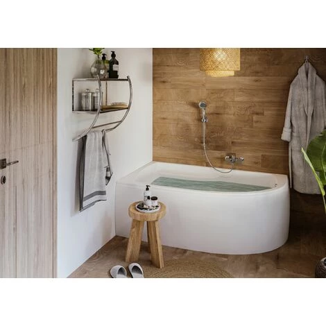 ALLIBERT Tablier De Baignoire Courbé Et Réversible Pour Baignoire DIVA Asymétrique - Blanc – Image 2