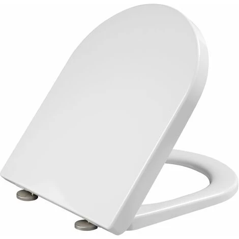 ALLIBERT Abattant WC En Thermodur RAINBOW - Déclipsable Et Fermeture Progressive - Blanc