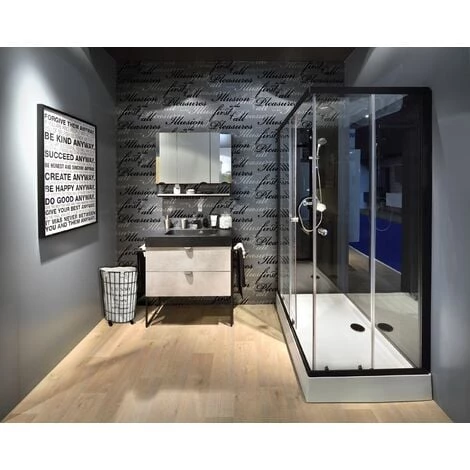 ALLIBERT Panier à Linge En Métal Et Coton ANGUS 39 X 55 X 39 Cm - Decor – Image 2