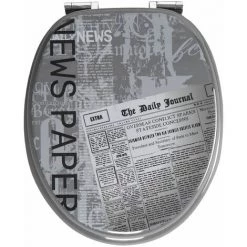 ALLIBERT Abattant WC En MDF - Fermeture Progressive GRAFIC LINE - Décor