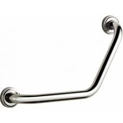 ALLIBERT Poignée PMR Coudée Bain Douche 135° USIS Chromé - Chromé