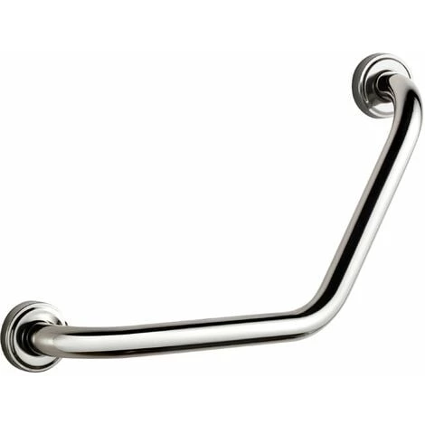 ALLIBERT Poignée PMR Coudée Bain Douche 135° USIS Chromé - Chromé