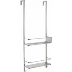 ALLIBERT Double étagère De Douche à Suspendre PALATINO - 2 Crochets Patère - Inox
