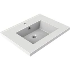 Lavabo Allibert Tobi 60cm Blanc Brillant