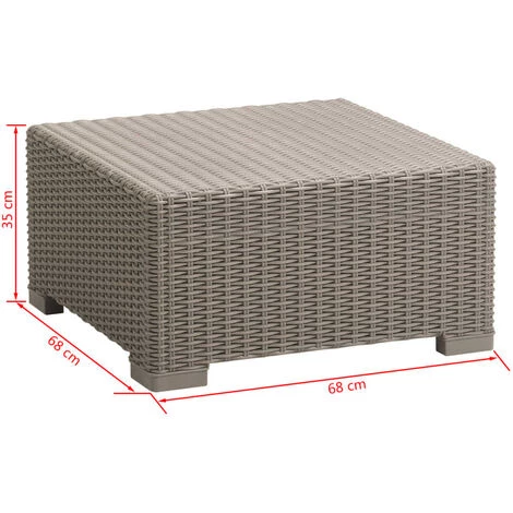 Table D'Extérieur California Cappuccino 198074 Allibert – Image 3