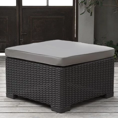Pouf D'Extérieur California Graphite 233446 Allibert – Image 2