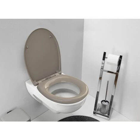 ALLIBERT Abattant De Toilette Silencieux FALLY Taupe – Image 2