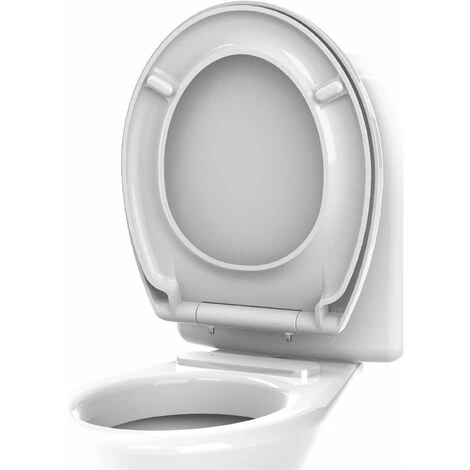 ALLIBERT Abattant WC à Fermeture Progressive Et Déclipsable STABILITY - Blanc – Image 2