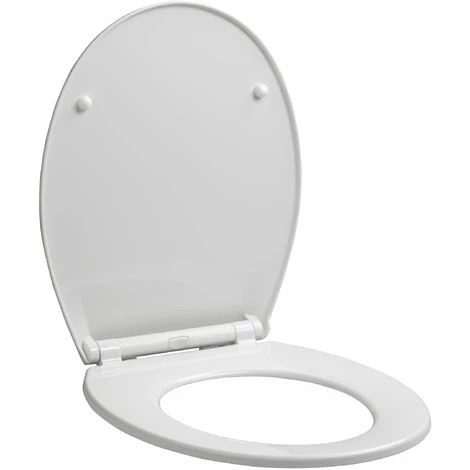 ALLIBERT Abattant WC à Fermeture Progressive Et Déclipsable MILA Blanc - Blanc – Image 2