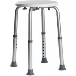 ALLIBERT Tabouret PMR Pour Bain, Douche Ou Espace Salle De Bains Ajustable USIS Blanc - Blanc