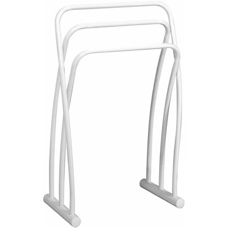 ALLIBERT Porte-serviette à Poser 3 Barres HAPPY Blanc - Blanc