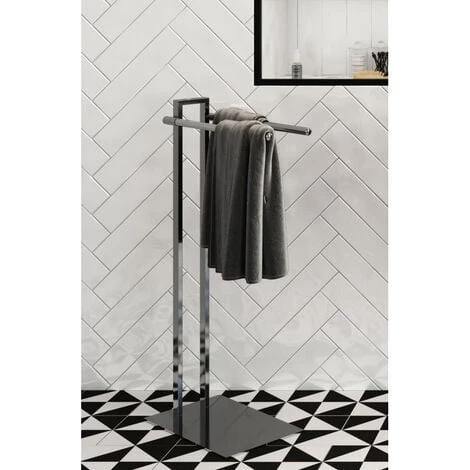 ALLIBERT Porte Serviette à Poser 2 Barres – Image 2